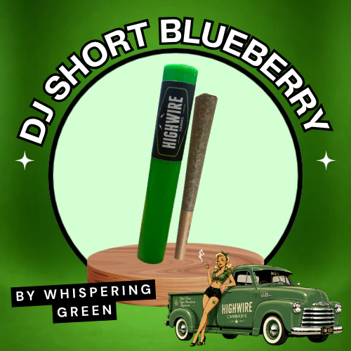 WHISPERING GREEN EXOTICS - DJ Short Blueberry Preroll 1g Main Image
