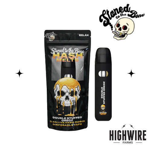 Stoned to the Bone - Stoned to the Bone Disposable Hash Melts Double Stuffed Oreoz 0.5g Main Image