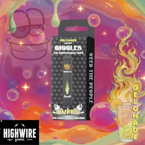 Giggles Puffs Disposable Live Hash Rosin Gelonade 2g
