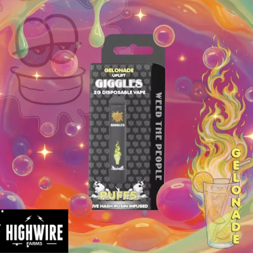 Giggles Puffs - Giggles Puffs Disposable Live Hash Rosin Gelonade 2g Main Image