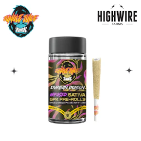 Jungle Juice Infused Preroll 5pk Durban Poison 2.5g