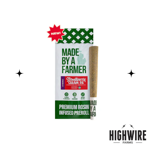 Made By A Farmer - Made By A Farmer Strawberry Cream Pie Rosin Infused Preroll 1.5g Main Image