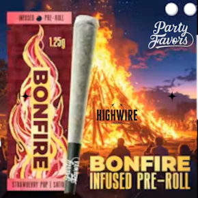 Party Favors Bonfire Strawberry Pop Infused Preroll 1.25g
