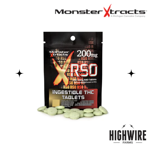 Monster Xtracts - Monster RSO Tablets 200mg Main Image