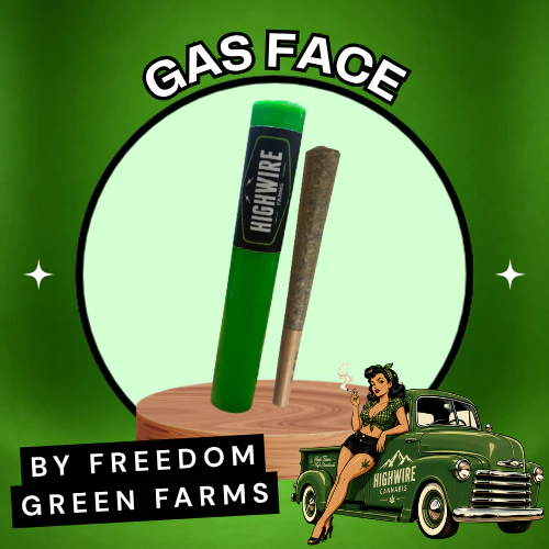 FREEDOM GREEN FARMS - Gas Face Preroll 1g Main Image