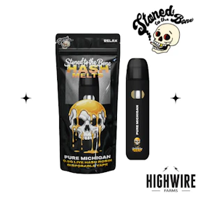 Stoned to the Bone Disposable Hash Melts Pure Michigan 0.5g
