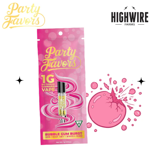Party Favors - Party Favors Cart Bubble Gum Burst 1g Main Image