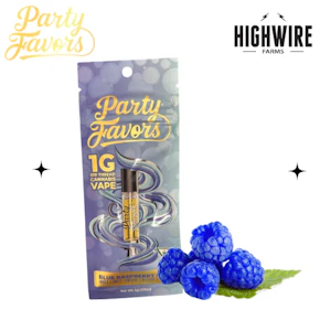 Party Favors Cart Blue Raspberry Rush 1g