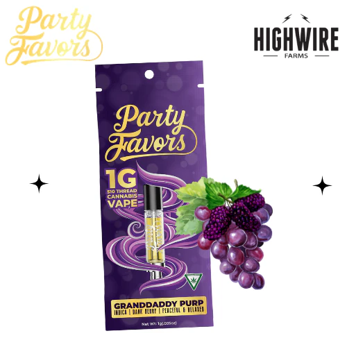 Party Favors - Party Favors Cart Grand Daddy Purp 1g Main Image