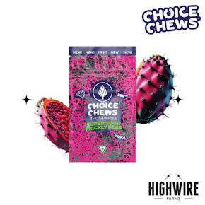 Choice Gummies Super Sour Prickly Pear 200mg