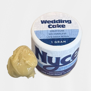 Nyce - Nyce - Wedding Cake - Cold Cured Live Hash Rosin - 73.71% THC - 1g - Wax