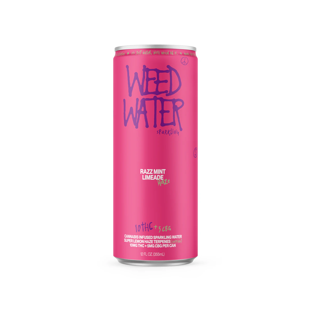 Weed Water - Sparkling Razz Mint Limeade Haze Beverage 10mg Main Image