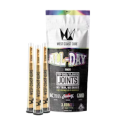 All Day Variety Joint Pack | 3x 1g Premium CUREJoints | West Coast Cure