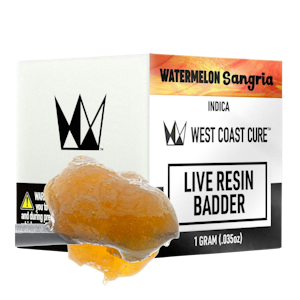 WEST COAST CURE - Watermelon Sangria (I) | 1g Live Resin Badder | West Coast Cure