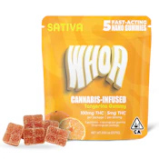 WHOA - Nano Gummy 100mg 5pk  - Sativa Tangerine