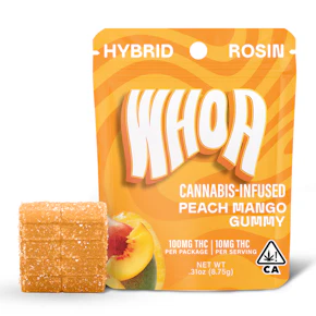 WHOA | Rosin Gummies | Peach Mango | 100mg