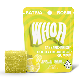 WHOA - WHOA | Rosin Gummies | Sour Lemon Drop | 100mg