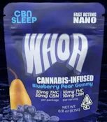 WHOA - Edible - Blueberry Pear - 1:1 - THC:CBN - Rosin - 50MG