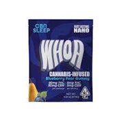 Whoa - Blueberry Pear - 50CBN/50THC Gummy - 1:1 100mg
