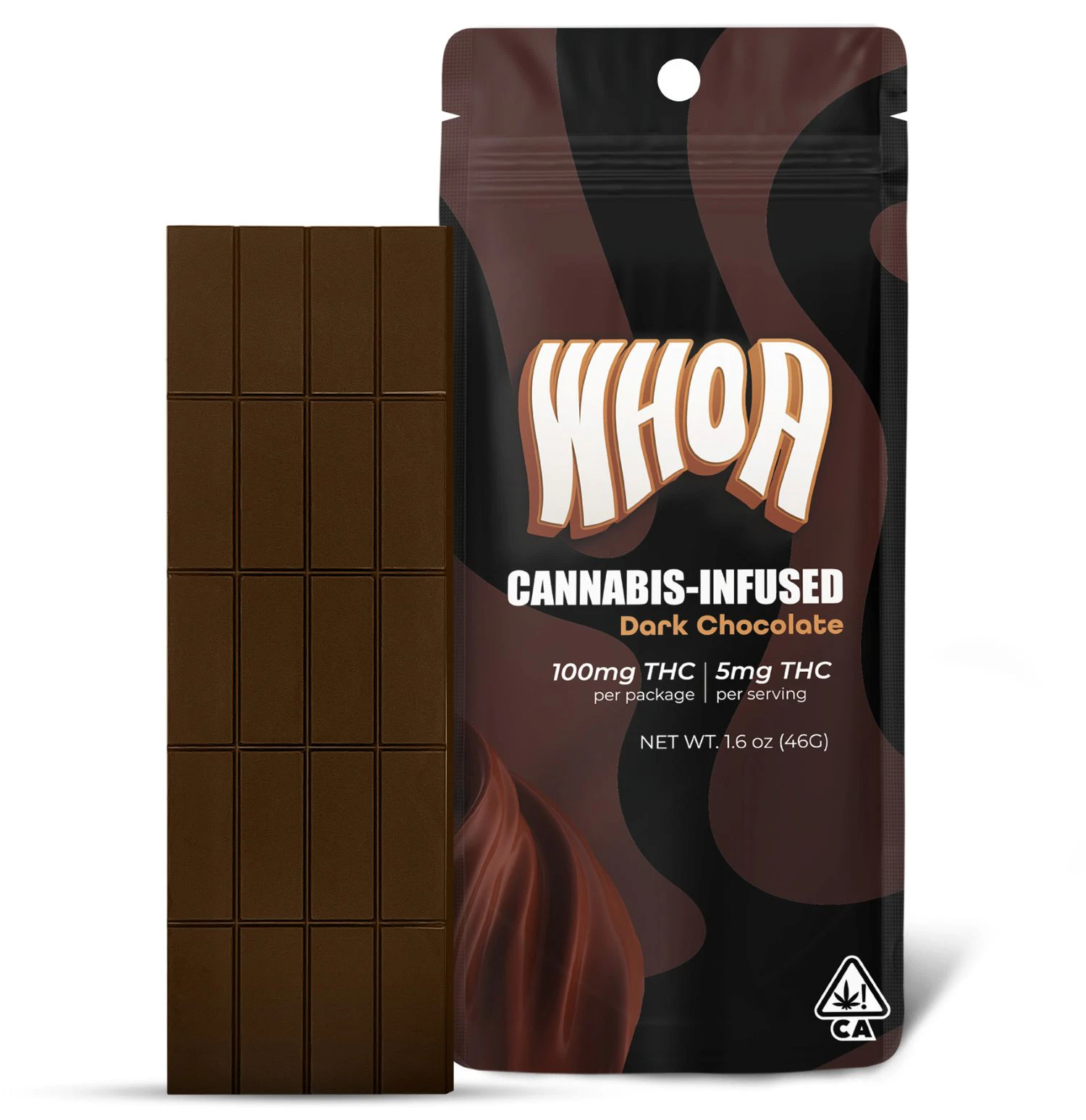 Whoa - WHOA - 100mg Chocolate Bar - Dark Chocolate  Main Image
