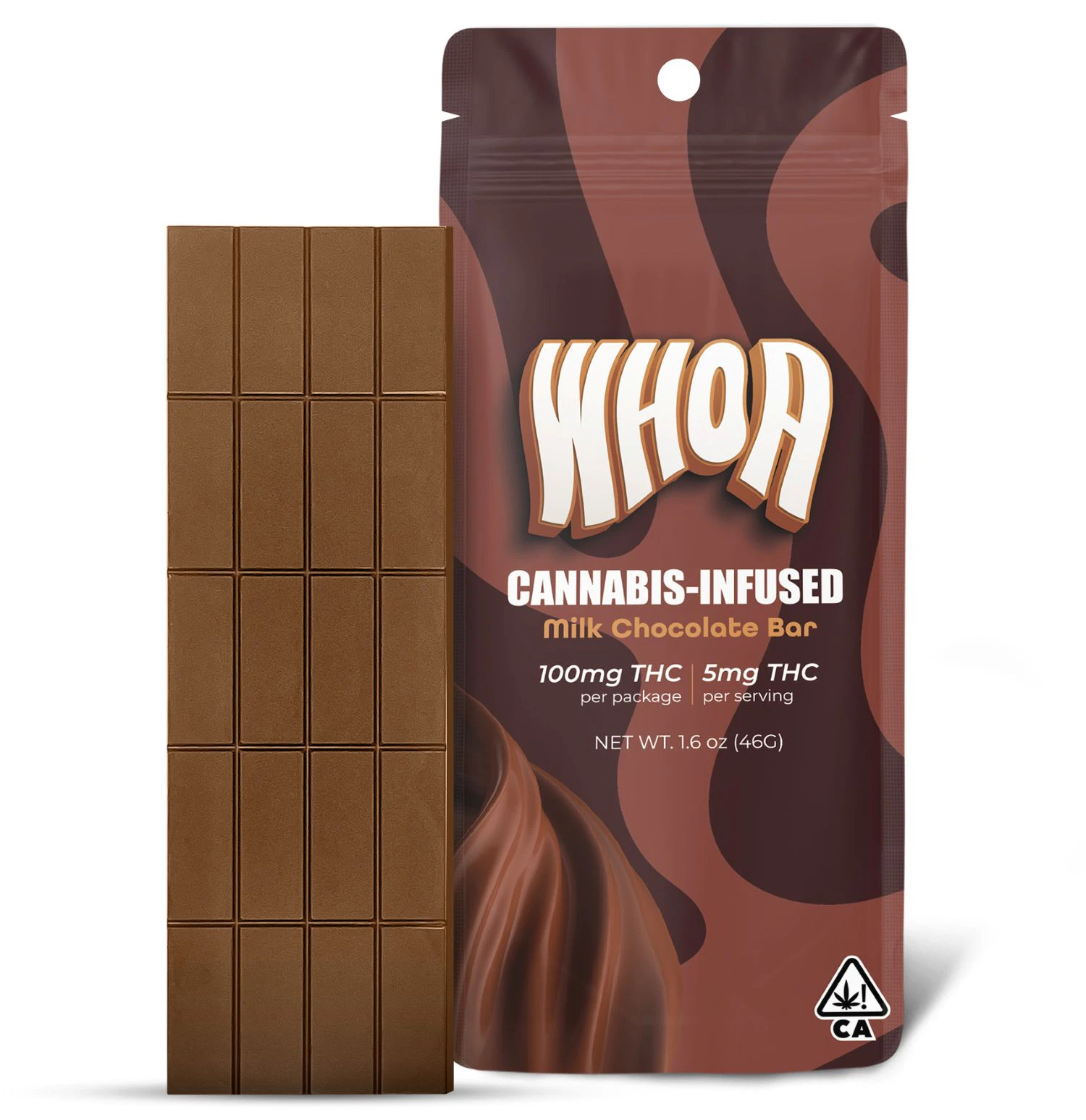 Whoa - WHOA - 100mg Chocolate Bar - Milk Chocolate Main Image