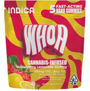 Whoa - WHOA | Strawberry Lemonade | Fast-Acting Gummy 5pk | 100mg