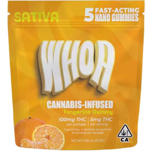 Whoa - WHOA | Tangerine | Fast- Acting Gummy 5pk | 100mg