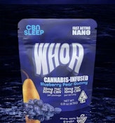 WHOA: Blueberry Pear 1:1 (CBN:THC) Sleep Aid Gummy - 1 Piece/100mg (I)