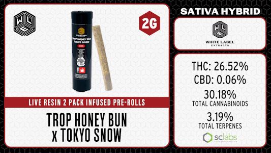 White Label Extracts - White Label | Inf PR LR 2pk/2g [S] | Trop Honey Bun X Tokyo Snow