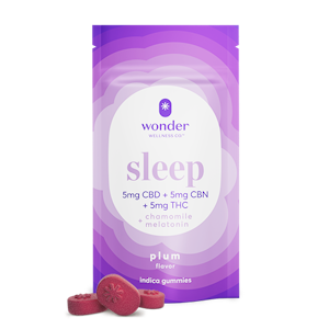 WONDER WELLNESS CO. - Wonder | 20pk Gummies | Sleep - Plum 1:1:1 THC:CBD:CBN | 100mg