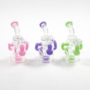 8" Bent Neck 4X Recycler Bong/Rig