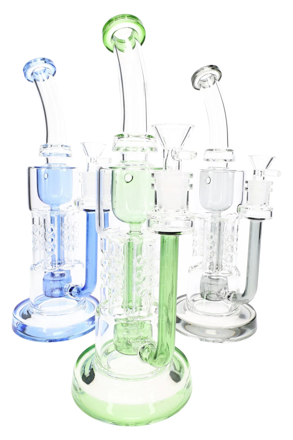 THE SWEET SPOT - 11.5" SHOWERHEAD HEXARECYCLER BONG | ACCESSORIES Main Image
