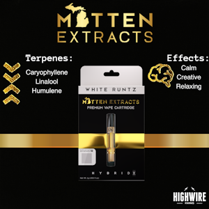 MITTEN EXTRACTS - Mitten Extracts Cart White Runtz 1g