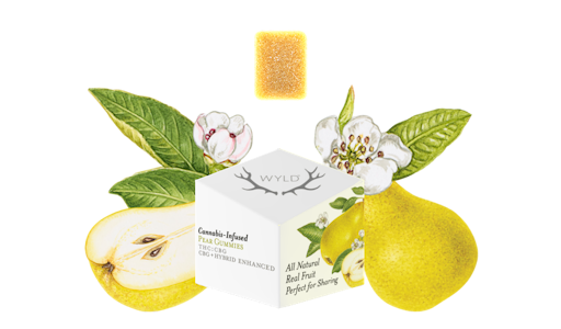 WYLD - WYLD - Edible - Pear - 1:1 - CBG:THC - Gummies - 10PK - 100MG