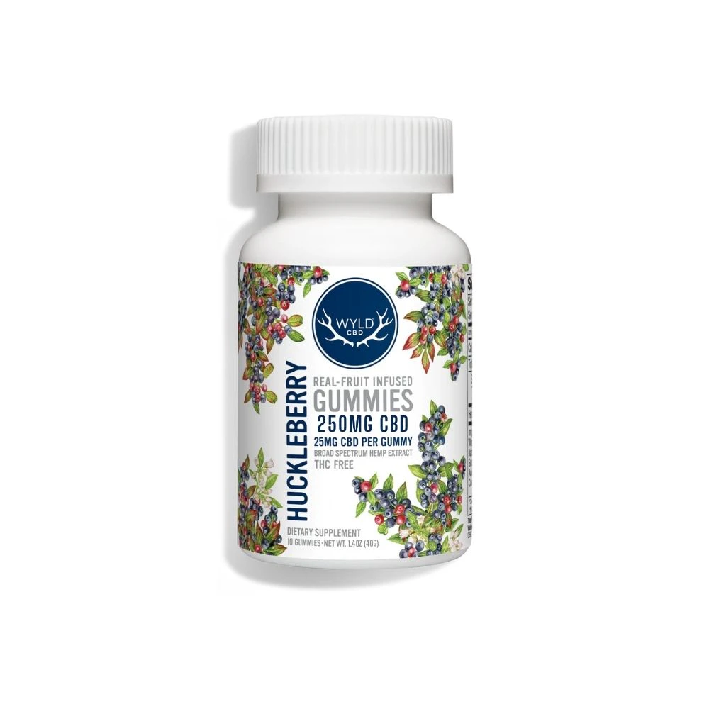 Wyld CBD - Huckleberry CBD 250mg Gummies (10x25mg) - WYLD CBD Main Image
