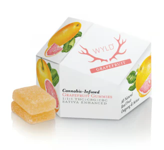 WYLD - Wyld Gummies Grapefruit CBG:CBC 1:1:1