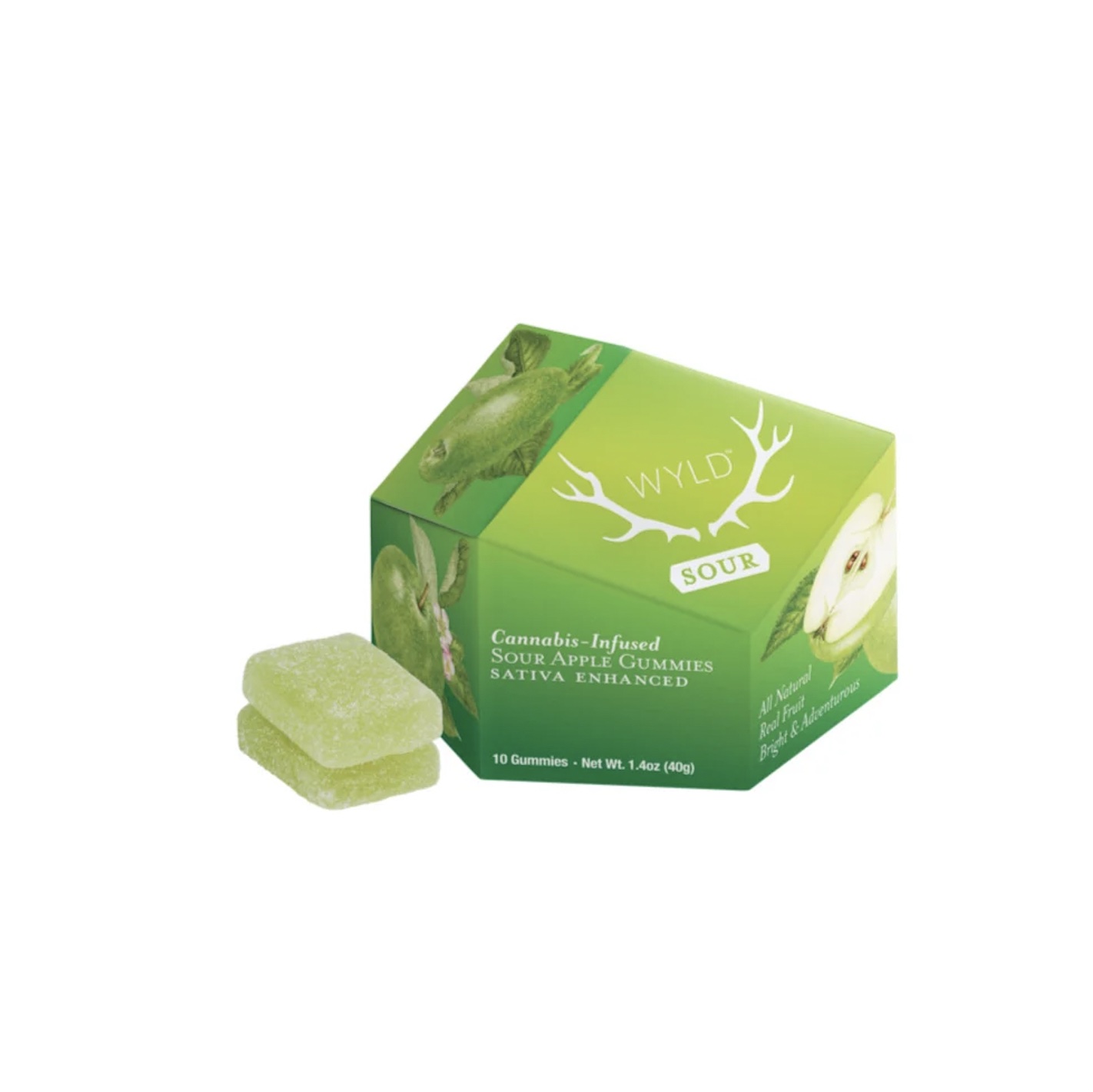 Sour Green Apple - 100mg - Edible