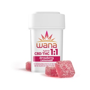 WANA - Edibles | Wana | Strawberry Lemonade | 1:1 CBD:THC 10pk