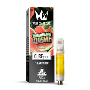 WEST COAST CURE - Watermelon Zlushie (H) 84.92% THC | 1g CUREpen Cartridge