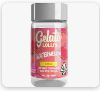 Gelato - [GELATO] INFUSED PREROLL 5 PACK - 3G - WATERMELON (I)
