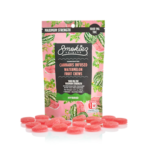 SMOKIEZ - Watermelon (1,000mg) Fruit Chews (H)