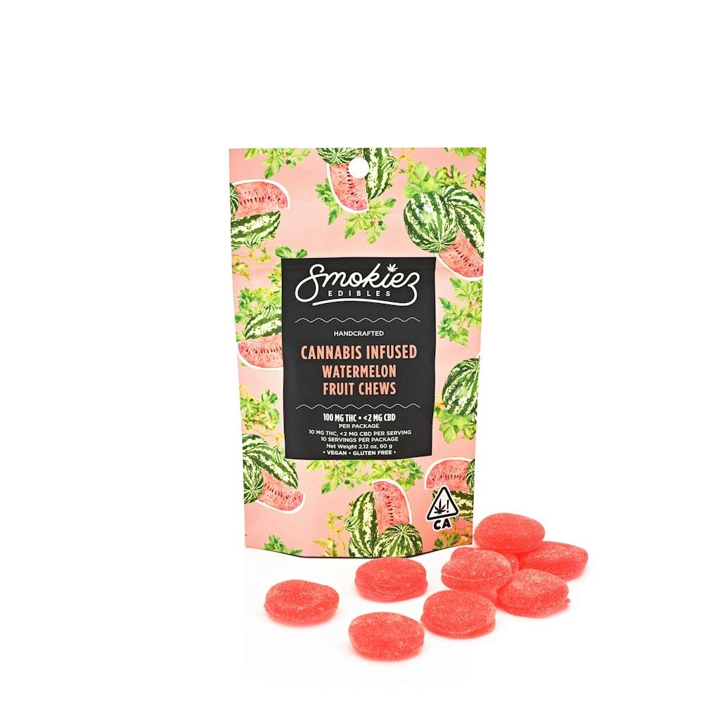 Smokiez Watermelon THC Fruit Chews 100mg