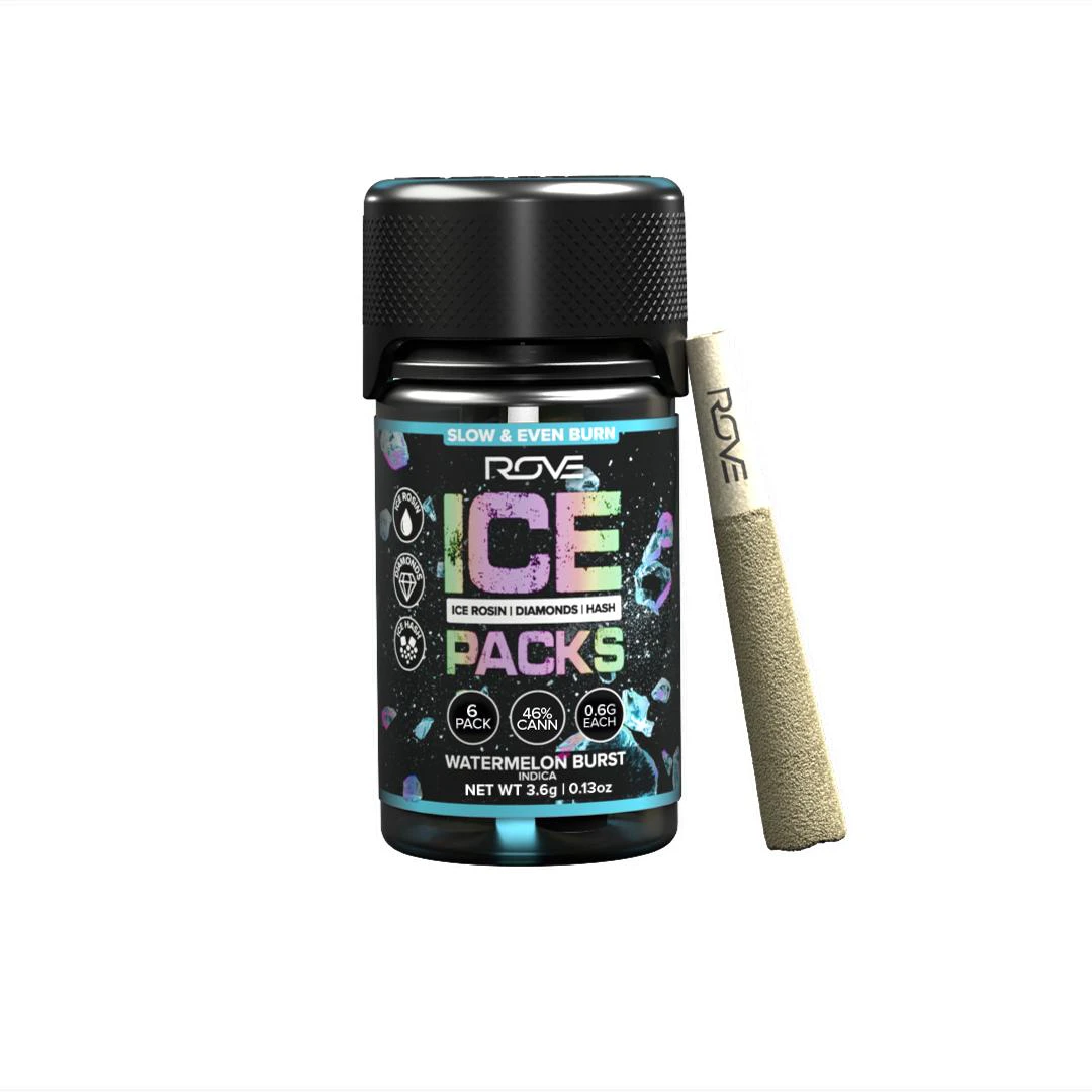 ROVE - Rove Ice Packs Rosin Diamond Hash Infused 6pk 3.6g Watermelon Burst (I) Main Image