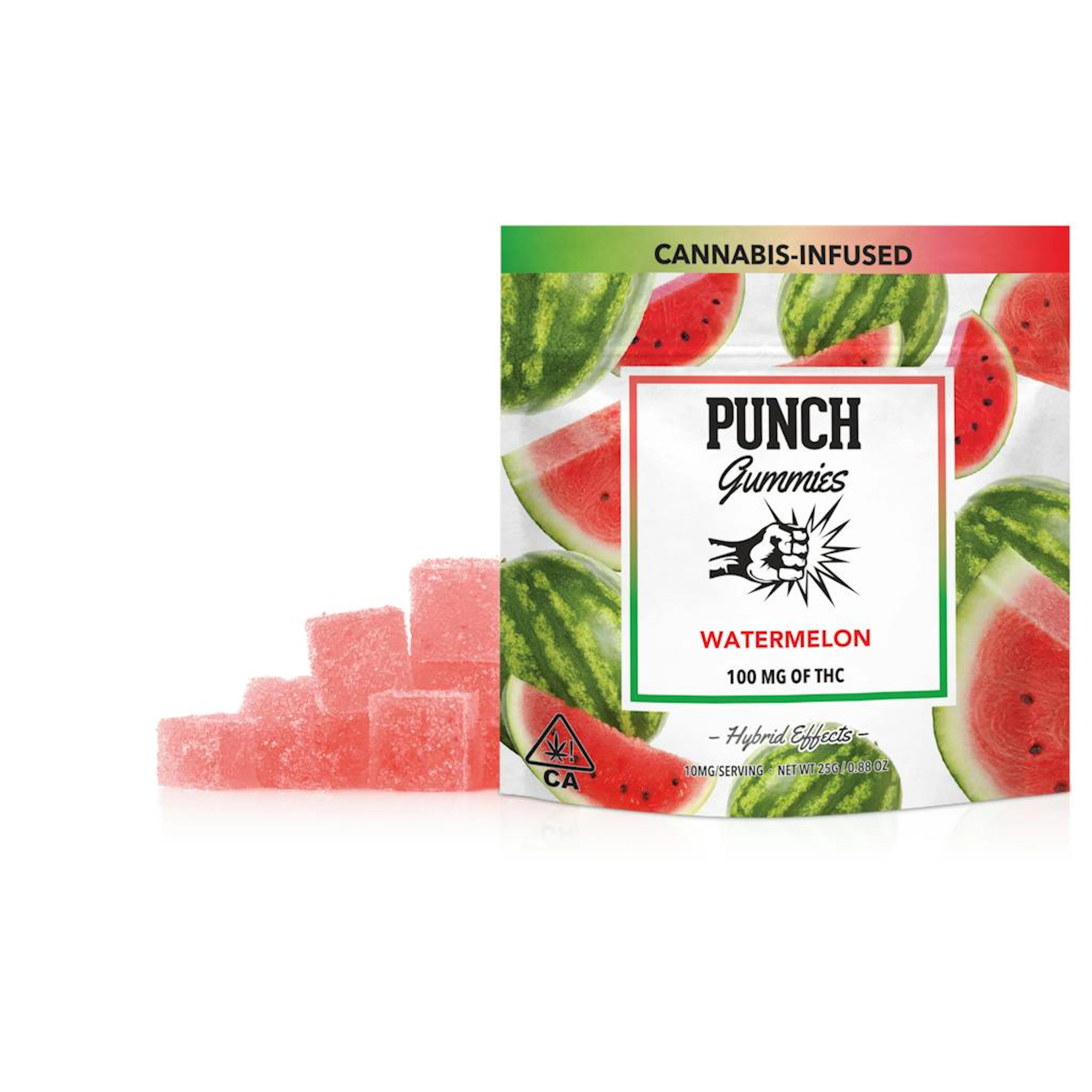 PUNCH Watermelon Gummies 100mg