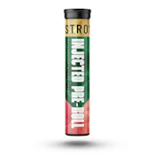 Distro 10-Watermelon Gummy Bears (Indica)-1.2g Infused Preroll