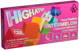 Highatus | Watermelon Gummies | 100mg THC (10pk) | Indica