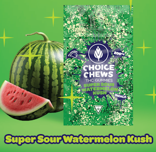 Choice Chews - Choice Chews - Watermelon Kush Gummies (sativa) - 200mg