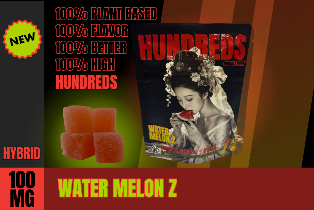 100mg THC Watermelon Z Gummies (10mg - 10 pack) - HUNDREDS picture