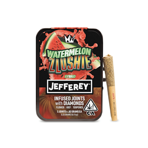 WEST COAST CURE - Watermelon Zlushie (I) | .65g 5pk Diamond Infused Jefferey Prerolls | West Coast Cure