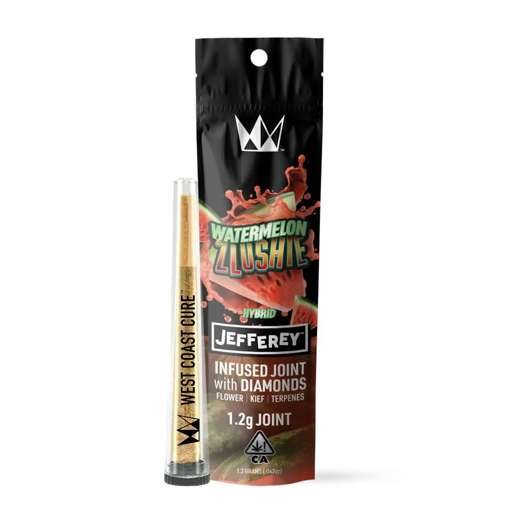West Coast Cure - West Coast Cure Watermelon Zlushie Jefferey Infused Pre-Roll 1.2g Main Image